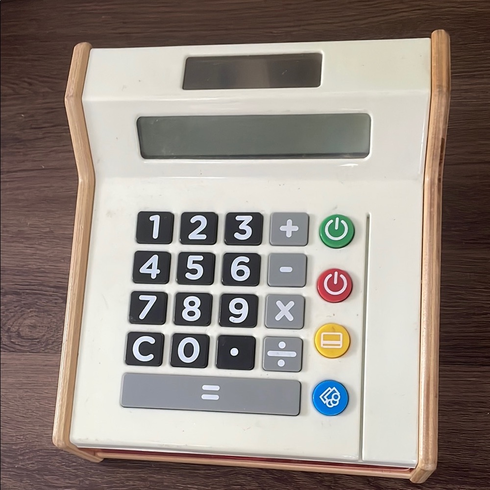 IKEA DUKTIG WOODEN TOY CASH REGISTER